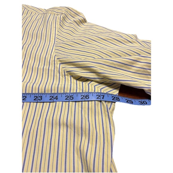 RALPH LAUREN Blake Yellow And Blue Striped Short Sleeve Button Down Men’s XXL - Picture 10 of 12